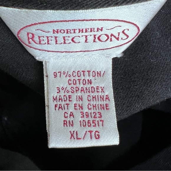 North Reflections Black Denim Jacket Size XL - Picture 6 of 6